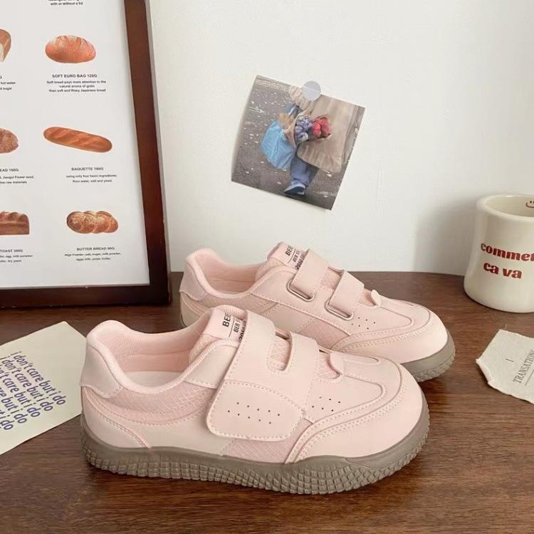 魔术厚底百搭小白女鞋透气老爹鞋