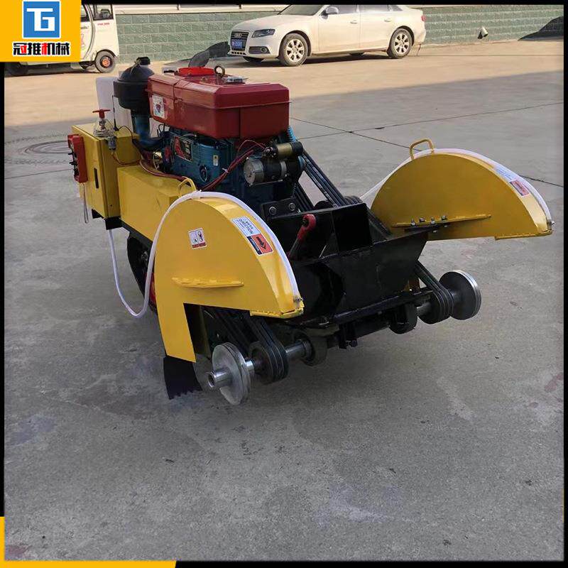 马路切割机全自动柴油切路机柴油切缝切割机混凝土路面自走切割机