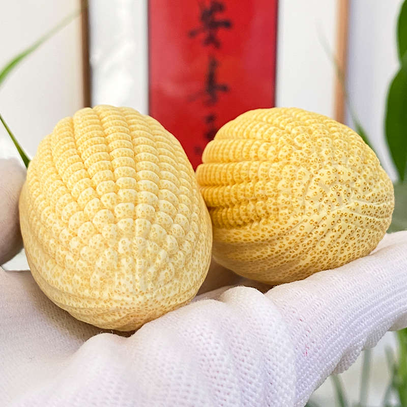 精品文玩玉米龙血金丝竹手把件雕刻竹雕天然实心配饰挂件摆件金玉