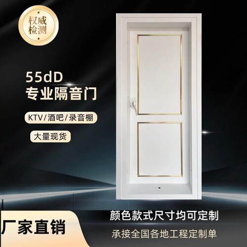 专业隔音门定制录音棚直播间KTV防火门隔声门家庭影院琴房静音门