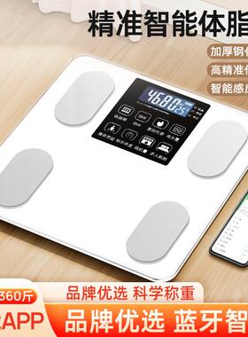 体重计家用精准电子秤小型TypeC充电智能体脂秤减肥2025新款称重