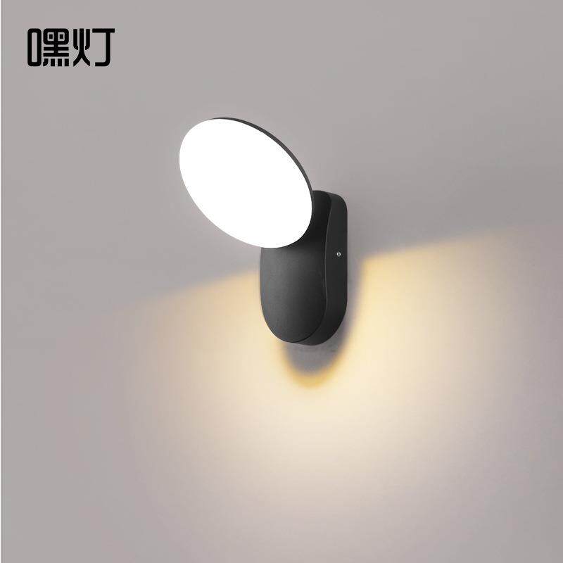 跨境LED户外壁灯防水庭院灯室外墙露台灯阳台超亮大门口感应壁灯