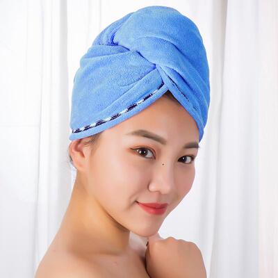超细纤维可爱浴帽干发帽女加厚超强吸水速干包头干发毛巾厂家