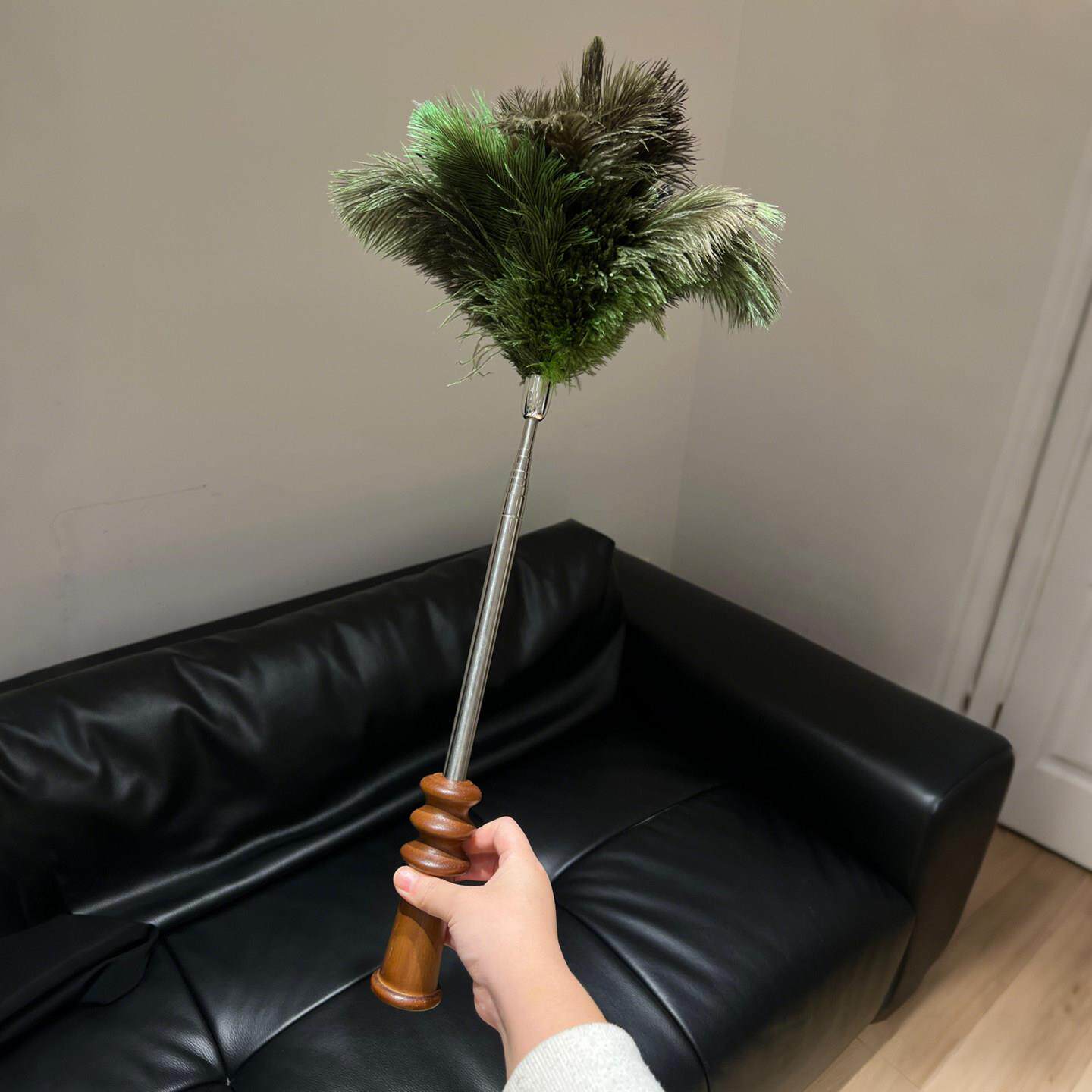 【扫灰神器】鸡毛撢子除尘扫灰家用可伸缩加长不掉毛鸵鸟毛除尘掸