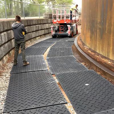铺路板工地泥泞临时路面硬化垫板耐磨防滑可拼接HDPE聚乙烯路基板