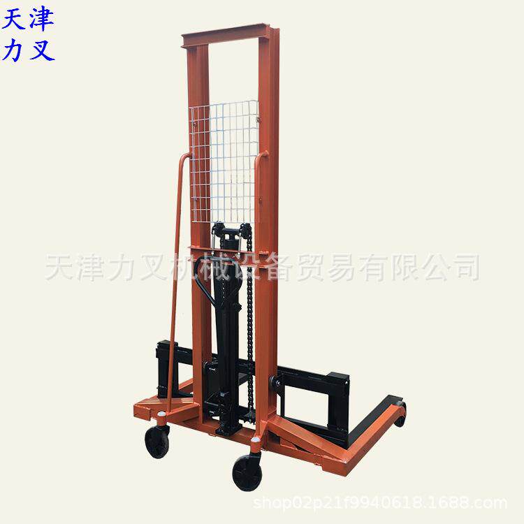 供应叉脚1.25米宽油压手动装卸车2吨手堆托盘叉车液压升高铲车