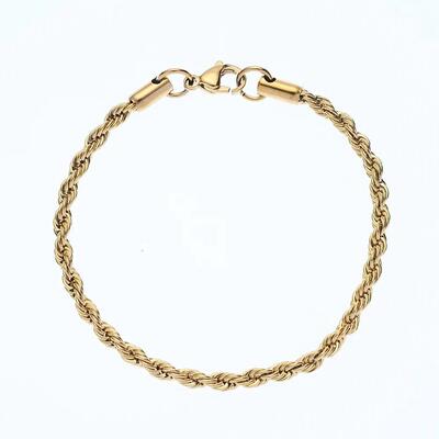 Hot sale 316L Stainless Steel Golden Twist Chain Necklace &