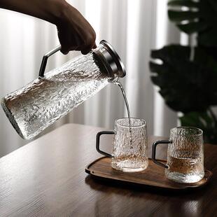 冷水壶 大容量凉白开水杯玻璃耐高温凉水壶家用泡茶壶扎壶水具套装