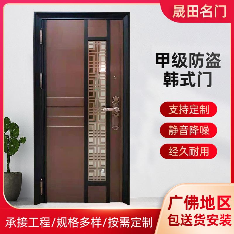 现代轻奢简约甲级韩式安全防盗门家装防盗入户门隔音防盗进户门