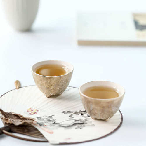 晴先生妙峰作藏金三足主人杯品茗杯功夫茶具茶盏创意茶杯中式陶瓷