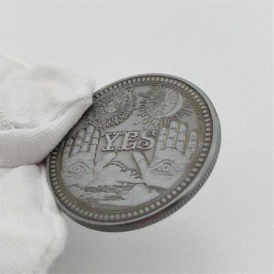 1~10PCS Yes or No Prediction Decision Coin Ouija All-Seeing