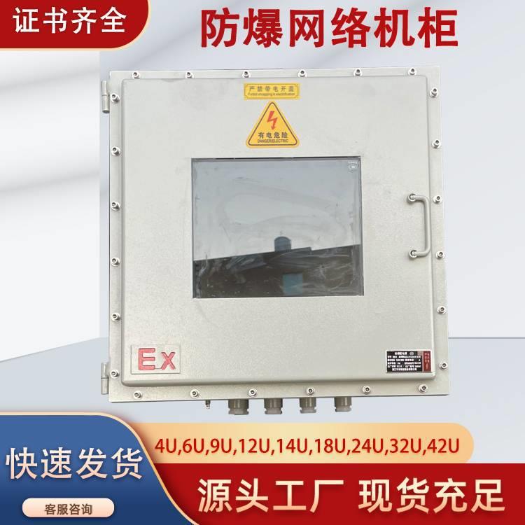 ATEX服务器机柜防爆配电箱5U交换机箱立式挂式带视窗12U防爆网络