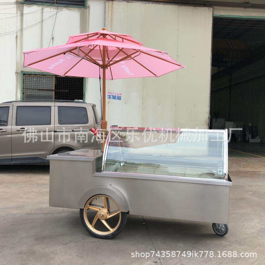 l流动式冰棍雪糕冰淇淋水果冰棒售卖车售卖展示柜冷冻雪糕车冷藏
