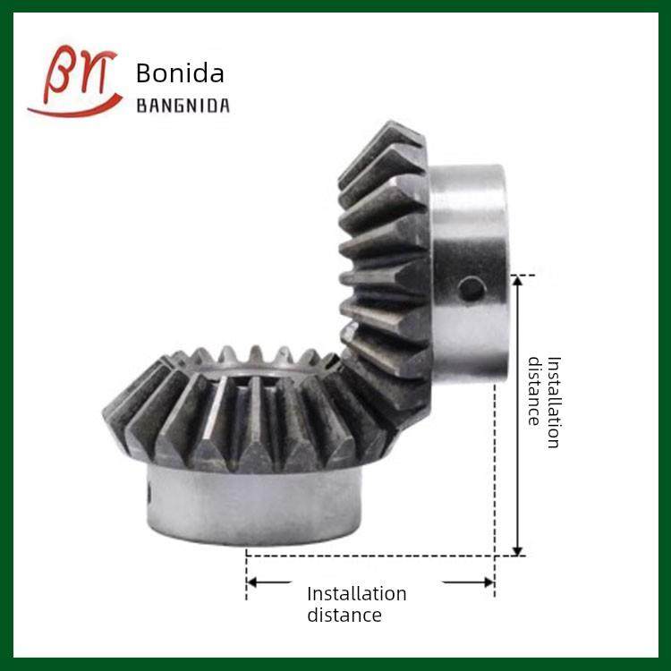 90度直角伞齿轮1比1组合传动成品孔现货扇形伞型圆锥齿轮加工定做