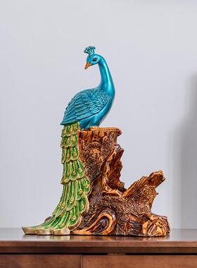 现代简约创意孔雀红酒架摆件家居客厅酒柜装饰品天鹅轻奢乔迁礼物