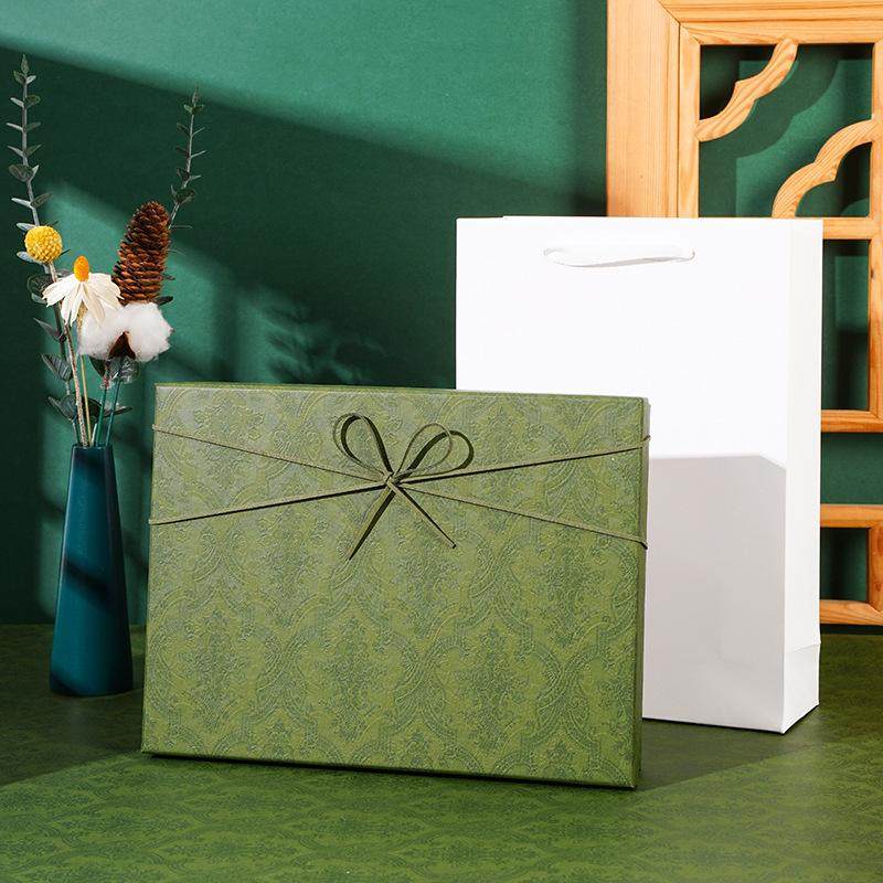 礼盒空盒睡衣衬衫衣服墨绿色复古高级感礼物盒围巾礼盒大号,包装,礼品盒,淘宝优惠券,粉丝福利购,淘宝优惠卷