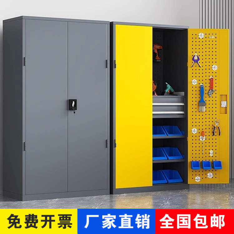 车间工具收纳柜五金重型工具柜汽修专用工具推车双开门工具储物箱