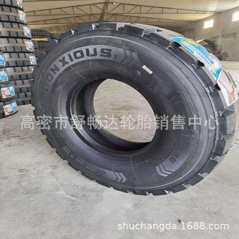 销售矿山用卡车轮胎1200R20载重加强型加深花纹12.00R20钢丝胎