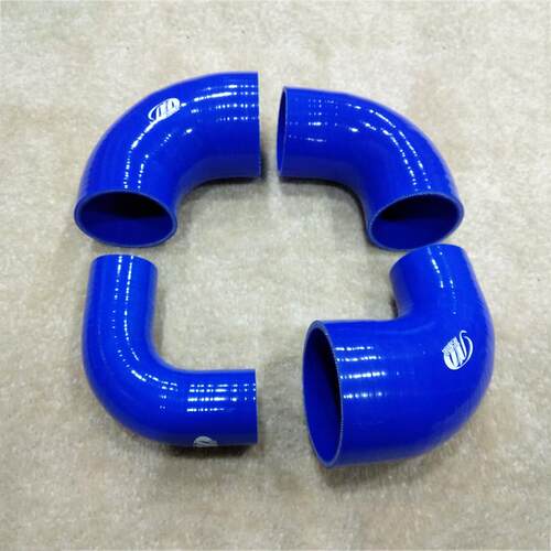 90度变径硅胶管 大转小汽车进气改装涡轮增压器7字型铝管橡胶接头