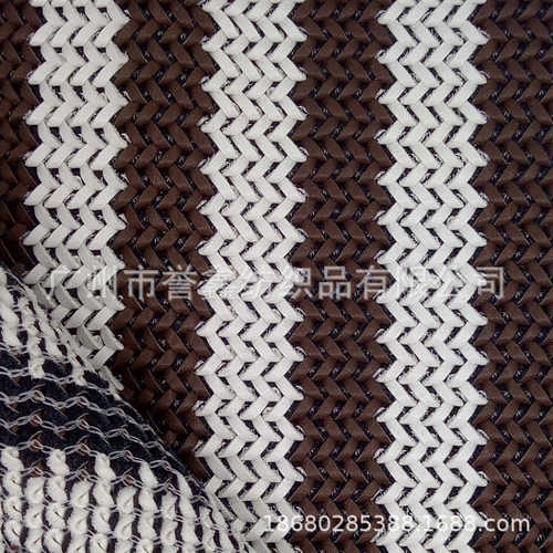 厂价pu编织面料编织皮革面料箱包鞋材pp编织