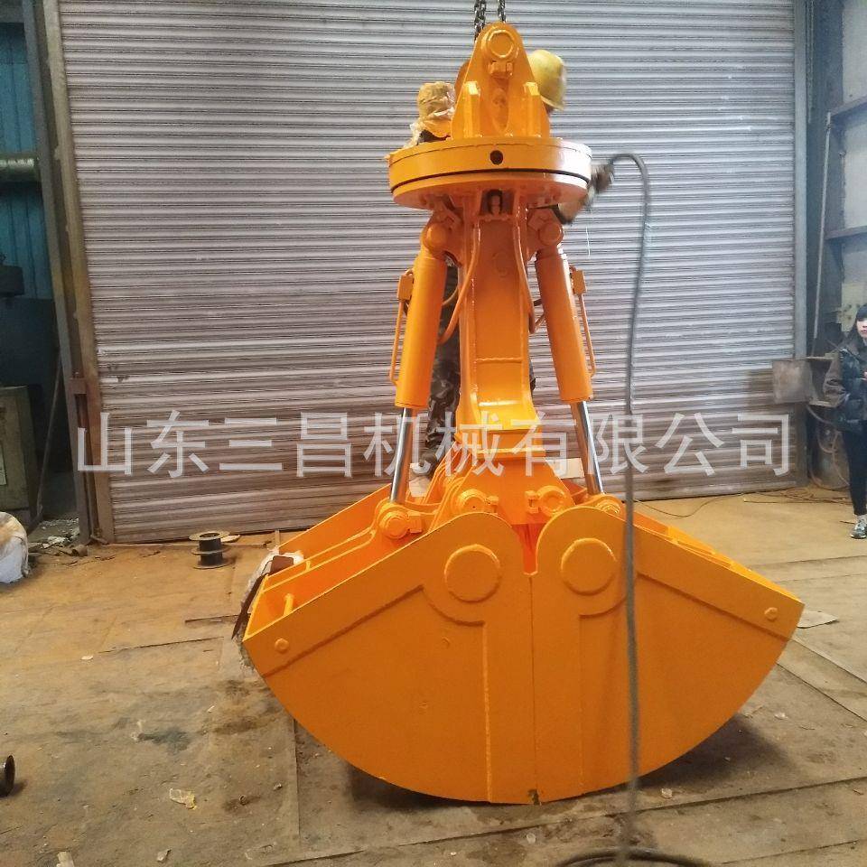 码头卸货挖机挖斗挖煤斗松土斗挖掘机0.5方贝壳斗岩石斗抓石头