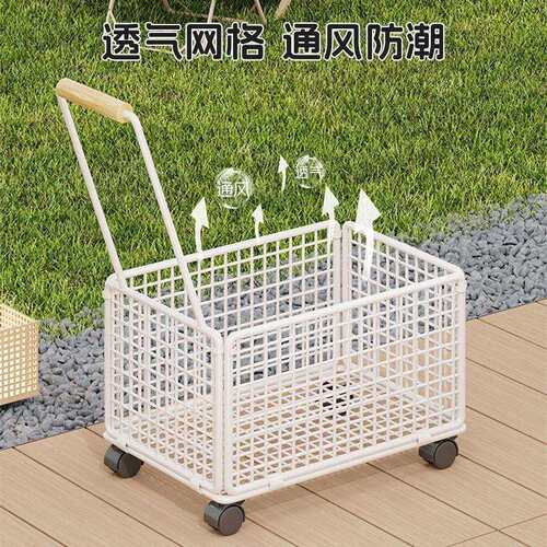 户外露营推车摆摊小推车可不能折叠野餐营地车越野小拉车