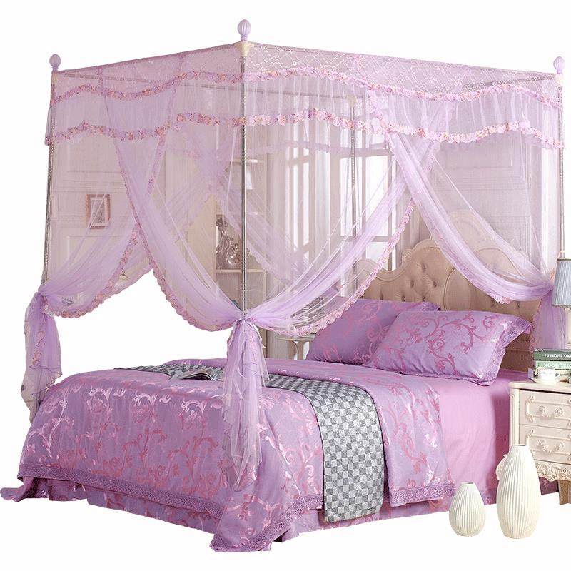 蚊帐2025新款支架杆加粗加厚家用2024遮光顶防尘加密落地宫廷