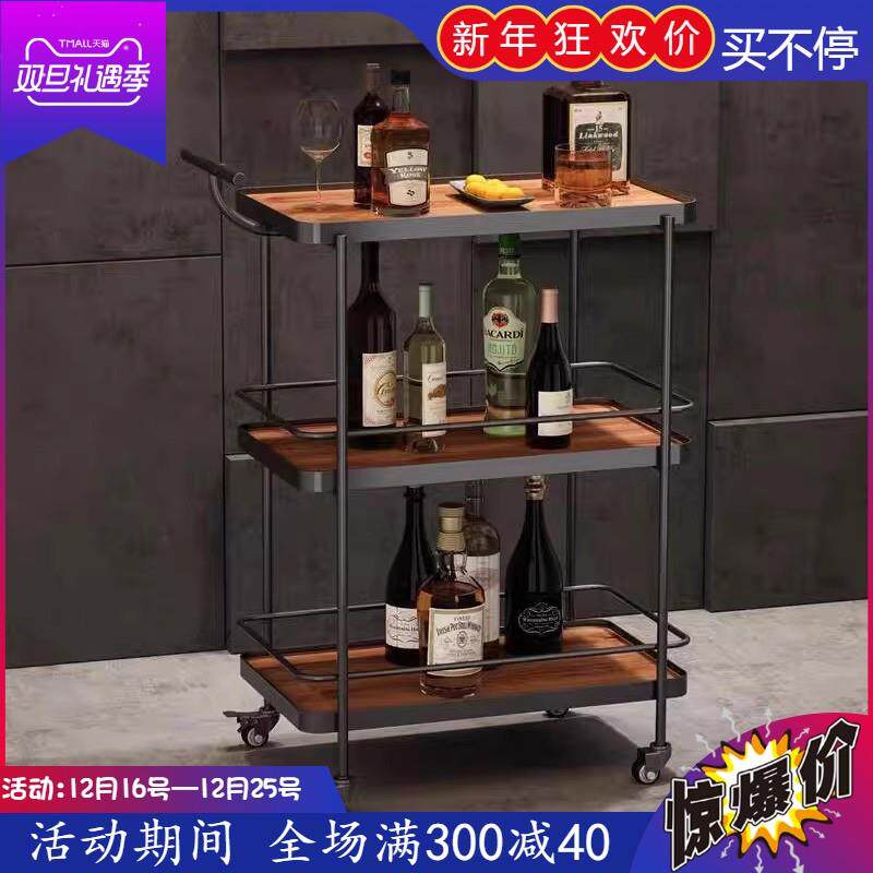 商用火锅店餐车小推车餐厅送餐车酒店移动茶水车酒水车蛋糕手推车