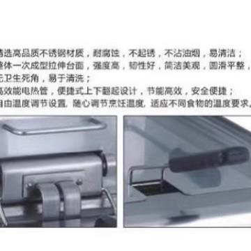 VSF单缸电炸炉380V商用油炸锅双缸双筛台式加厚不锈钢电炸锅