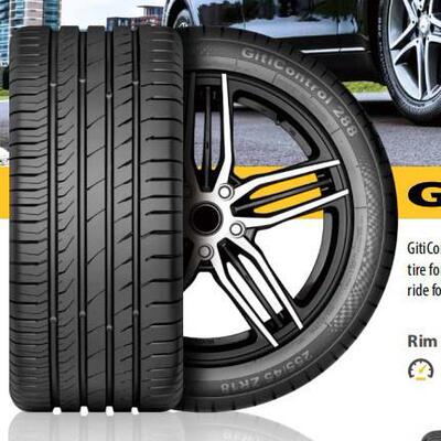佳通轿车轮胎GitiControl 288 RunFlat 225/235845RF17佳通车胎