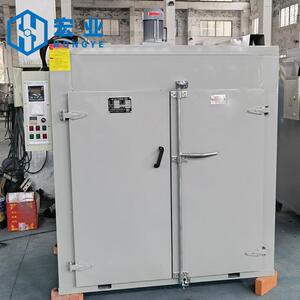 自动控温 两2头通200℃对开门烘干箱(烘箱) 凹槽配推车推入式