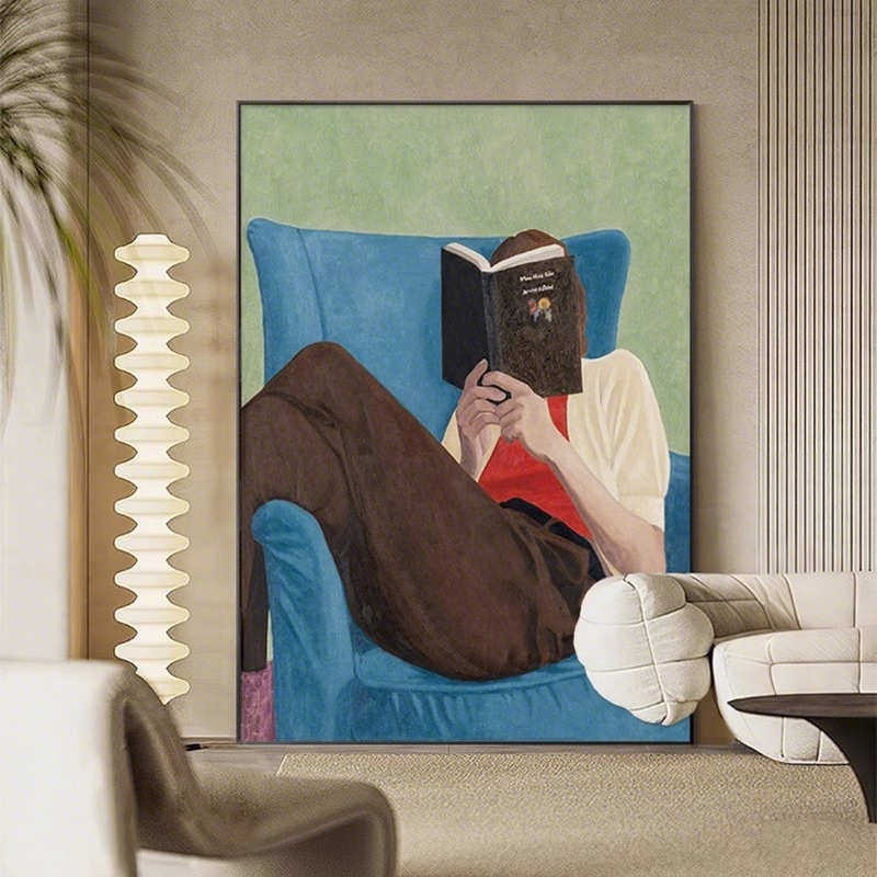 抽象人物客厅装饰画现代简约沙发背景挂画落地画小众艺术玄关壁画,家居饰品,现代装饰画,淘宝优惠券,粉丝福利购,淘宝优惠卷