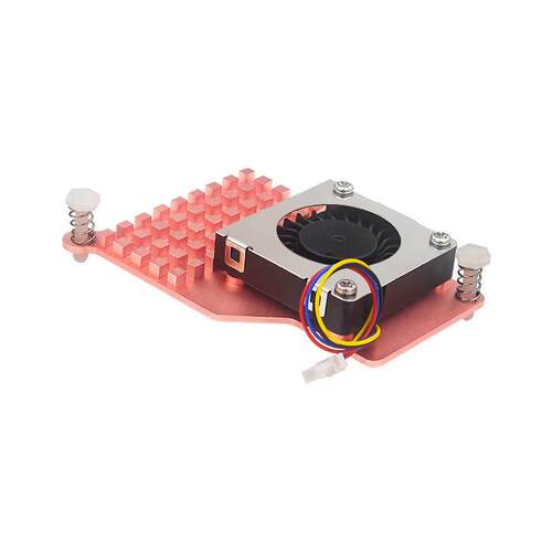 树莓派5代风扇散热器Raspberry pi5纯铜材质散热片鼓风机散热风扇