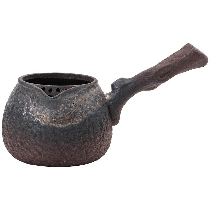 枯木侧把烤茶罐罐罐茶煮茶壶陶瓷茶具碳炉子围炉煮茶泡茶壶公道杯