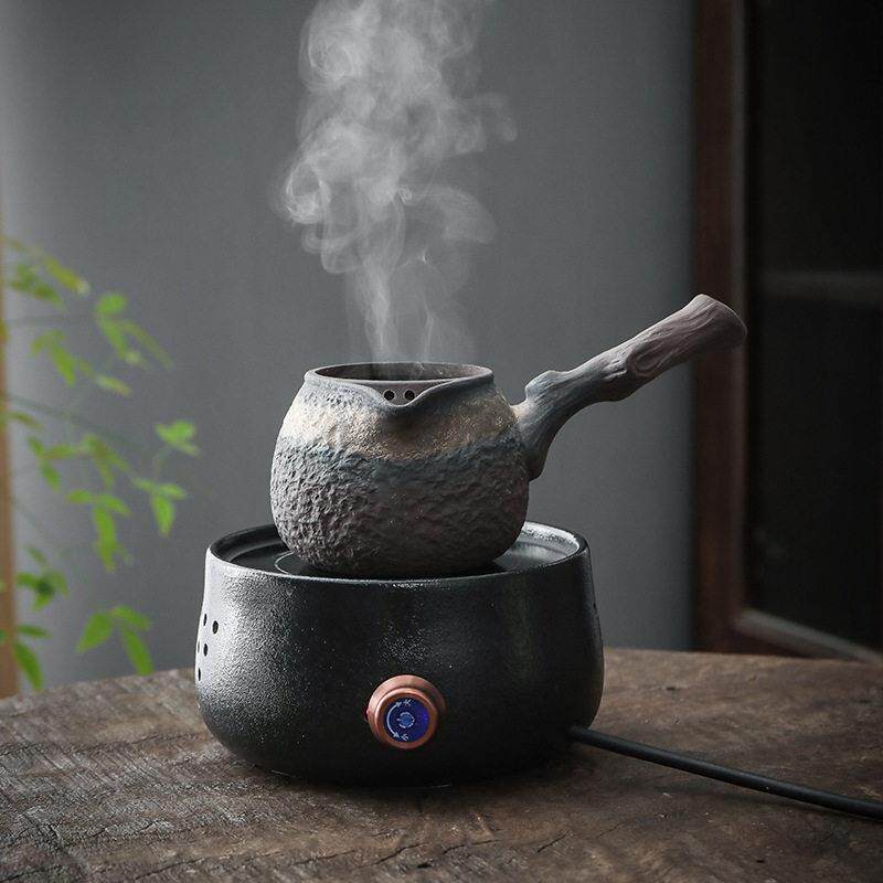 古早烧煮茶壶可明火电陶炉煮茶器白茶黑茶养生茶烧茶壶干烧侧把壶