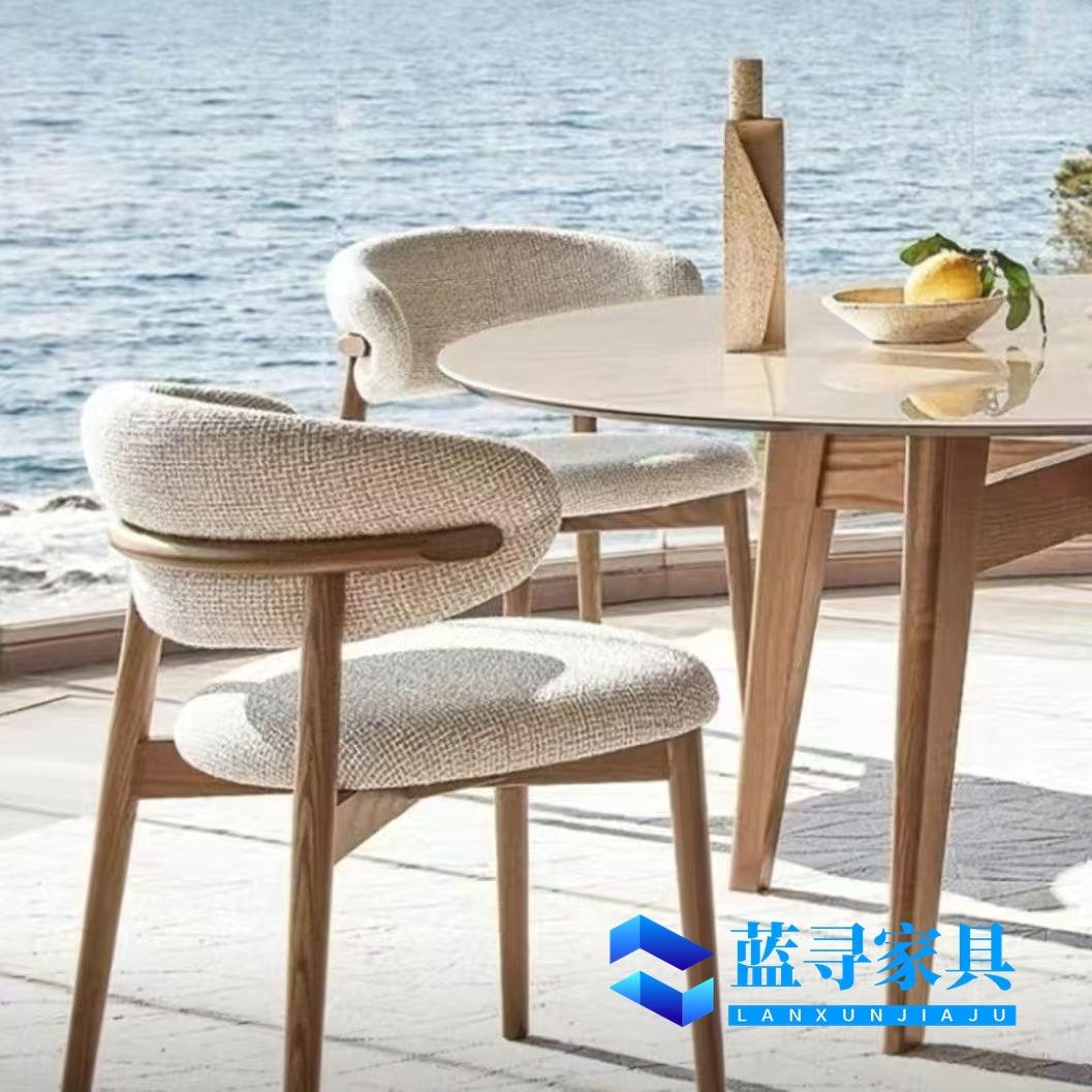 北欧餐椅靠背椅酒店餐厅休闲椅子家用轻奢北欧现代靠背简约餐桌椅