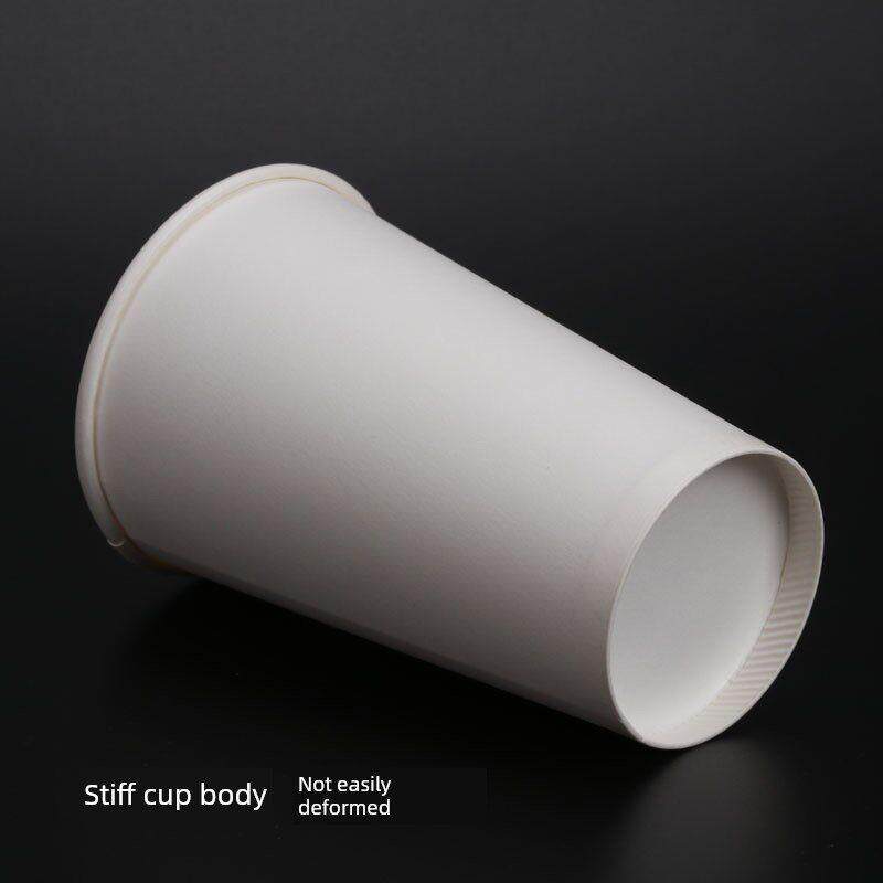 一次性单层加厚热饮奶茶豆浆打包咖啡杯500/600m带盖可定制logo