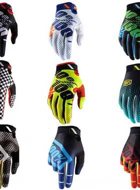 百九色100percent Ridefit越野摩托车装备长指赛车骑行手套