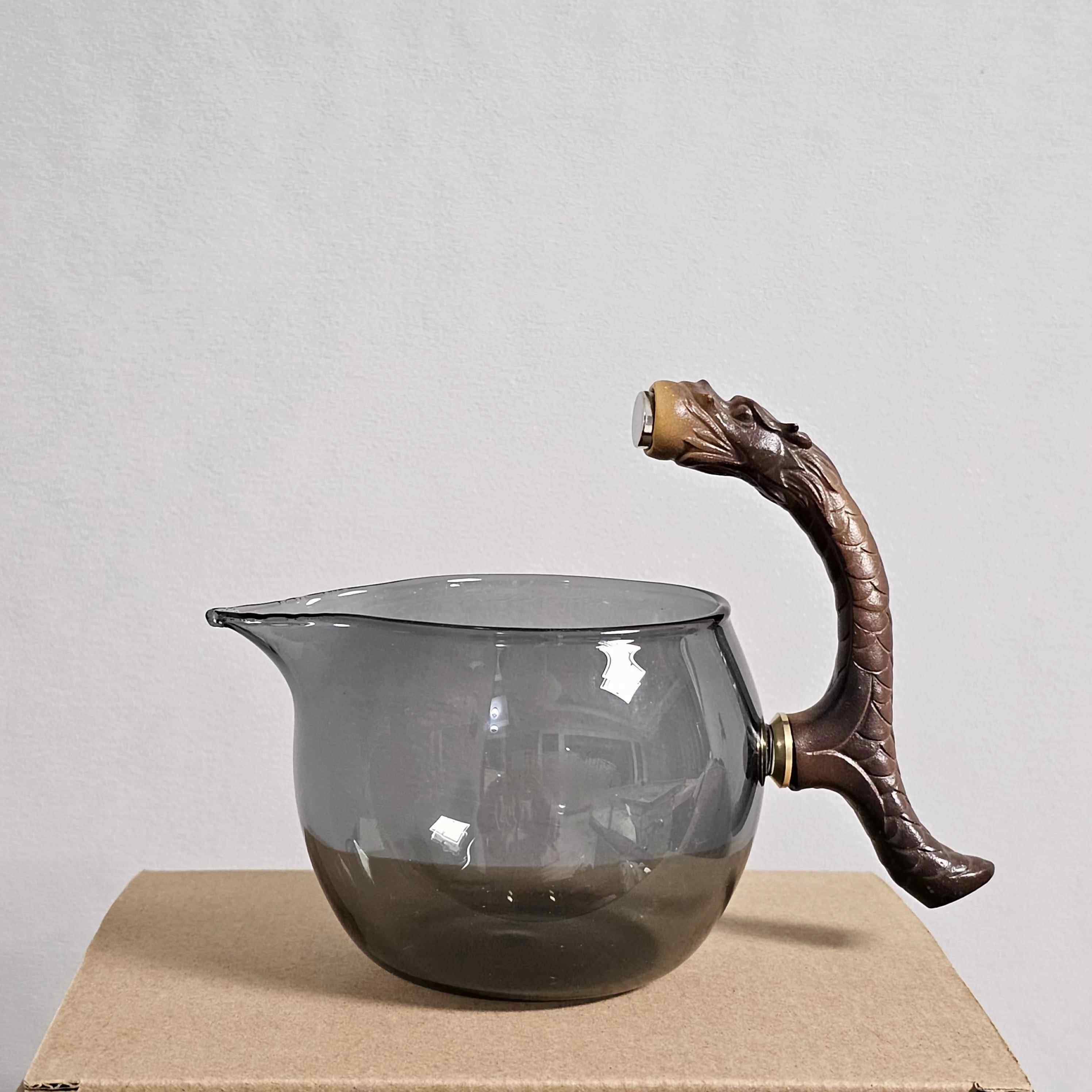 中式磁吸茶具配件玻璃金蟾福禄泡茶器专用公道杯滤网盖子功夫茶碗