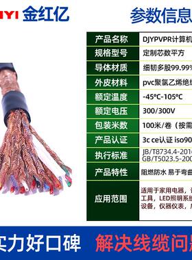 计算缆机电DJYPVPR表控制仪阻90燃无氧铜芯设备低无卤5V屏烟蔽线