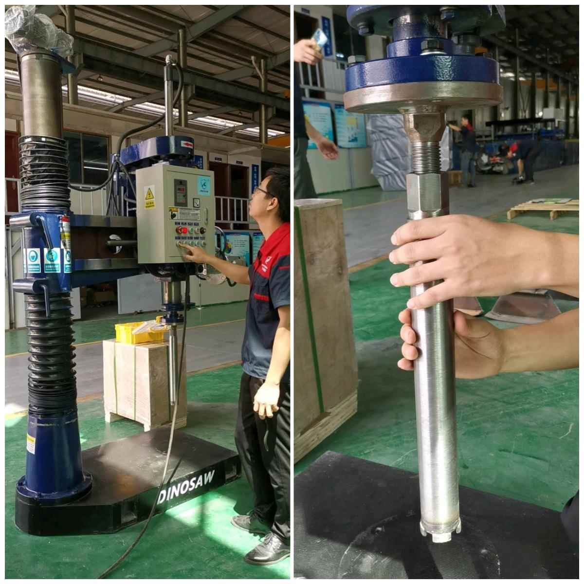 小型槽自动石头孔机钻花ZDZK-600石瓶开打孔设备鹅卵石深度开孔材