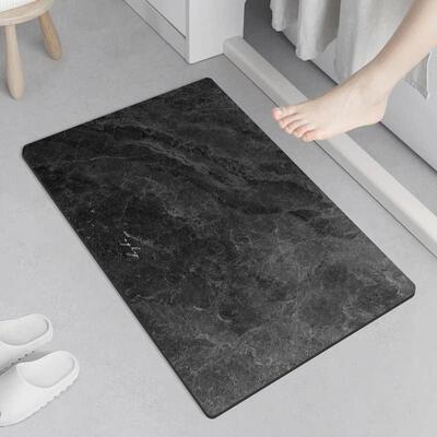 Non-slip Bath Mat Super Absorbent Bathroom Diatomite Mat Bat