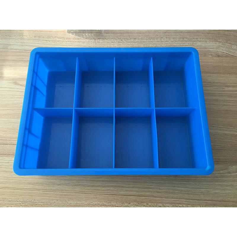 8格箱全新料塑料八格零件箱工具收纳整理箱电子元件格子箱螺丝盒