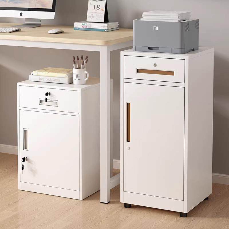 皮文柜矮柜办公带室储件物柜档案资料柜桌下收见详情铁纳小柜子锁