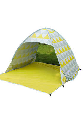 帐银夜黄色防钢丝双人开免钓190t八字 搭帐帐篷露营速野营开涂速