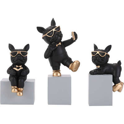 轻一家子酒柜创意狗家居饰品斗法装饰品客厅装饰奢摆件电视柜北欧