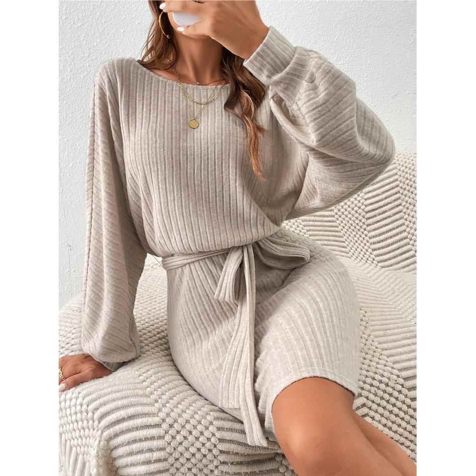 dresses winter up for daily mini gowns neck simple causal