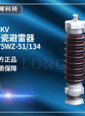 高压陶瓷避雷器Y5WZ-51/134户外35-40.5kv电站型高压氧化锌避雷器