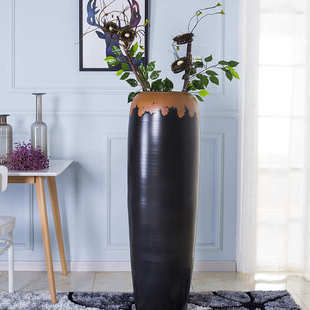 花瓶陶瓷制作地大件套简约陶瓷景德镇四花瓶 大号摆件花瓶落手工