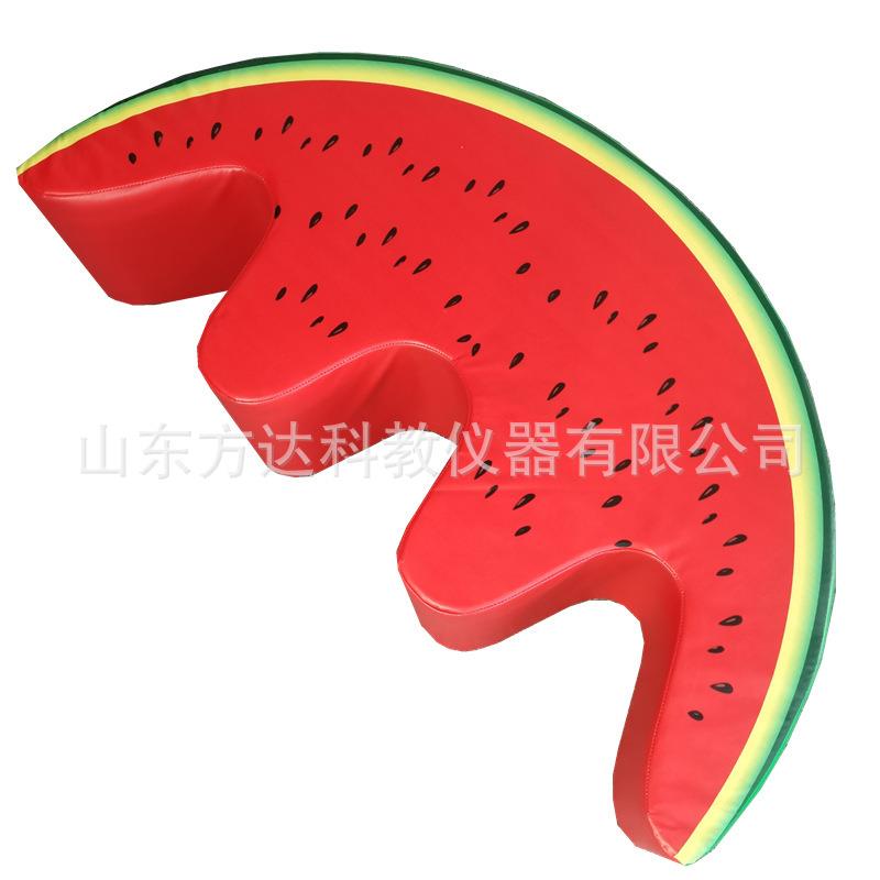 厂家直销幼儿园儿童感统训练器材软体西瓜大摇马半圆半月摇跷跷板